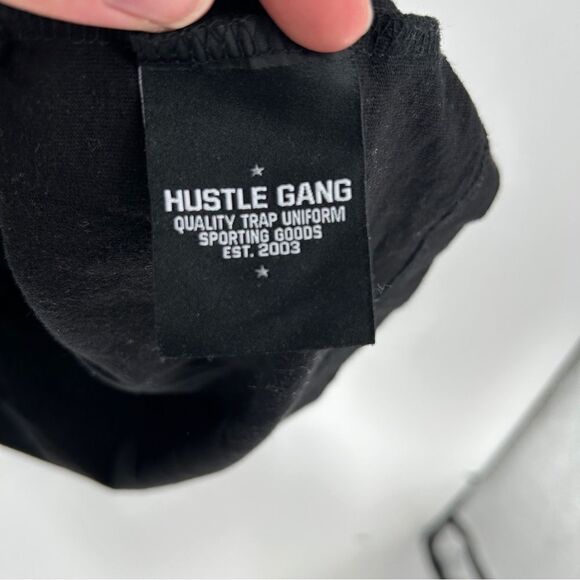 Hustle Gang "Born For This 2003" Black Neon Yellow T Shirt 2X - Picture 5 of 8